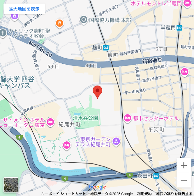 纪尾井町广场美容诊所 周边地图（静态图）